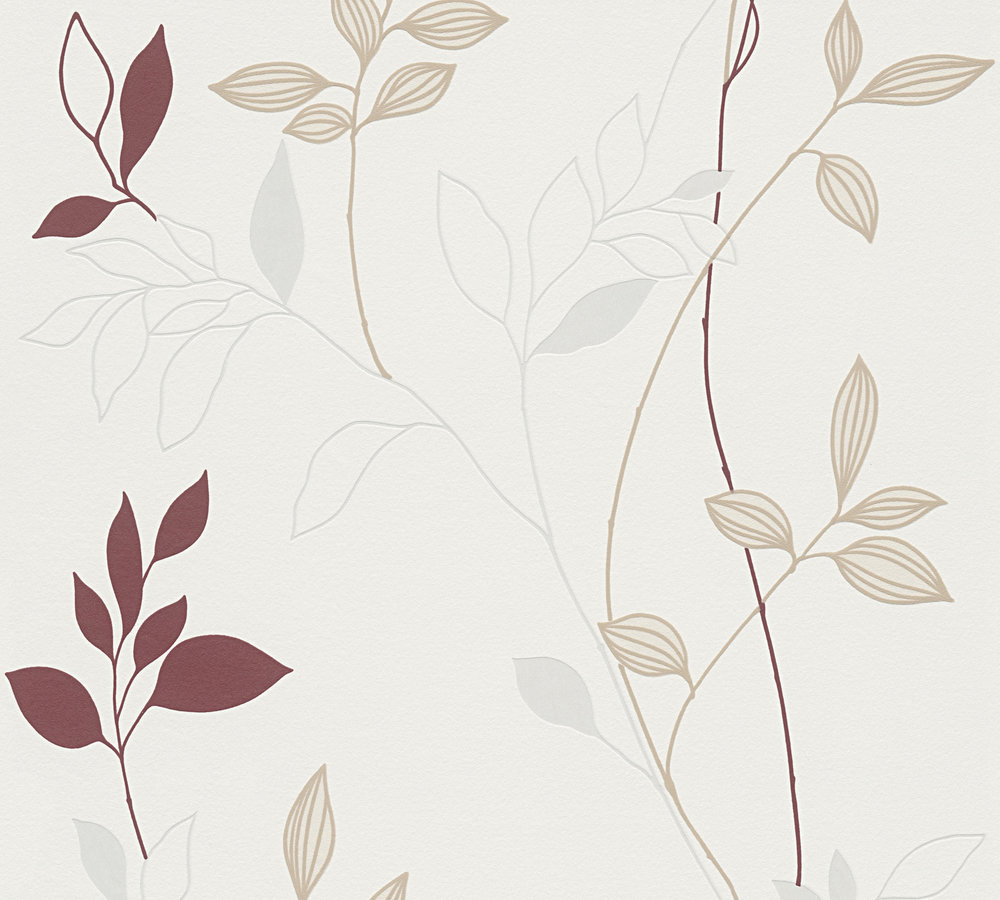 11-12 Tapeta 249739 Winylowa na Flizelinie Kremowy liście | Casual Living - obrazek 1