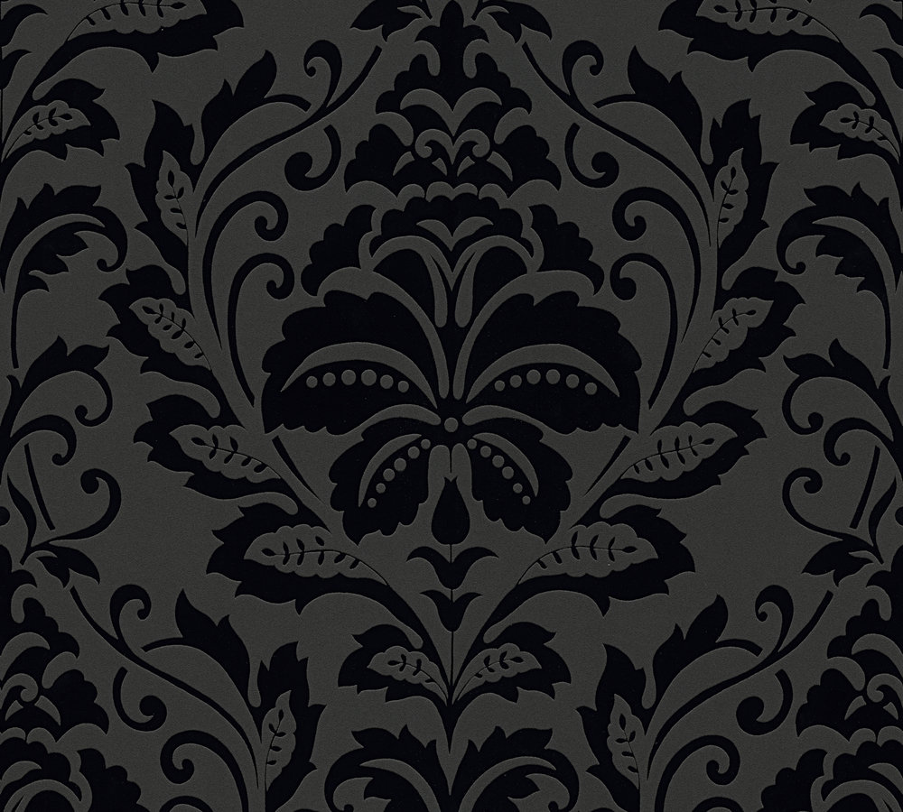 11-21 Tapeta 255426 Winylowa na Flizelinie Czarny brokatowa | Black is Beautiful - obrazek 1