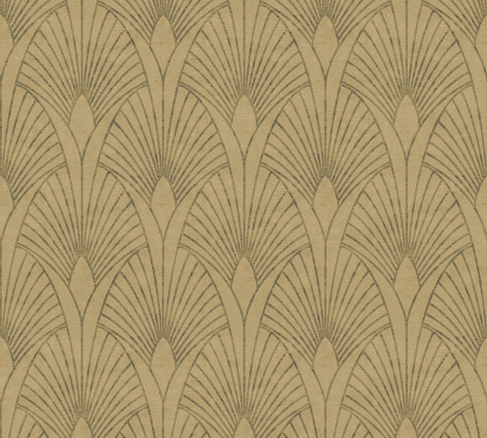38-75 Tapeta 374272 Winylowa na Flizelinie Złoty Art. Deco | New Walls - obrazek 1