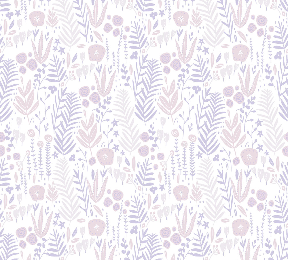 38-83 Tapeta 381181 Fizelinowa na Flizelinie Liliowy kwiatowa | Little Love - obrazek 1