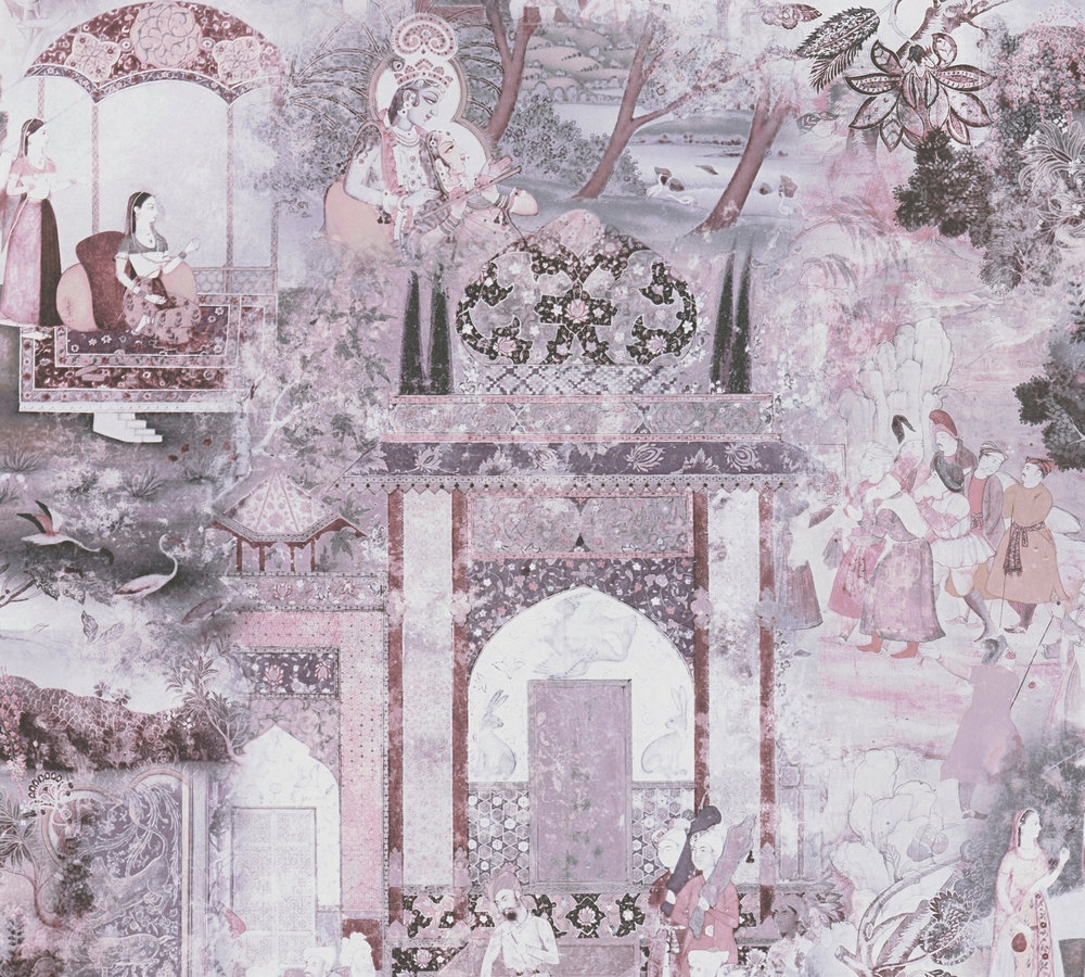 39-60 Tapeta 381744 Fizelinowa na Flizelinie Wielokolorowy orientalna | Dream Flowery - obrazek 1