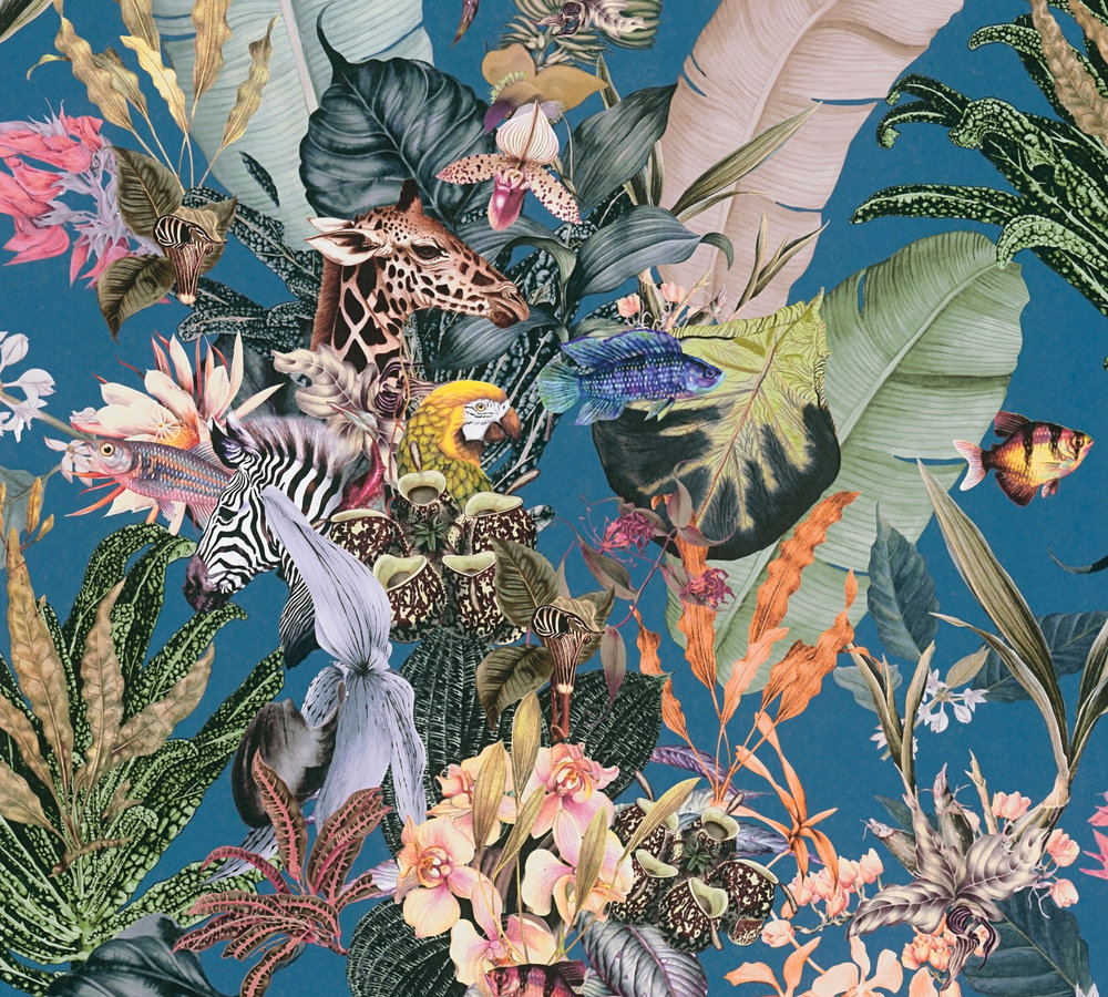 39-60 Tapeta 381764 Fizelinowa na Flizelinie Wielokolorowy kwiatowa | Dream Flowery - obrazek 1
