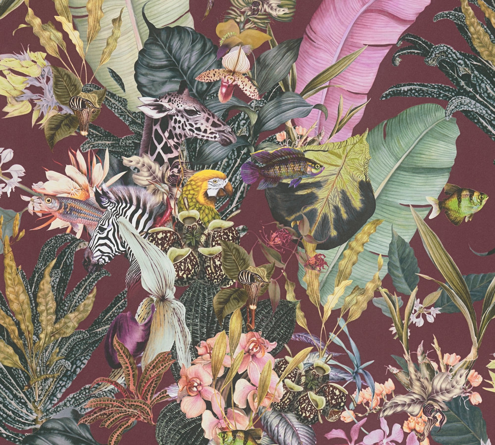 39-60 Tapeta 381765 Fizelinowa na Flizelinie Wielokolorowy kwiatowa | Dream Flowery - obrazek 1