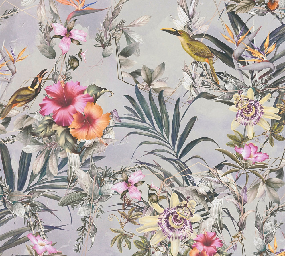 39-60 Tapeta 381782 Fizelinowa na Flizelinie Wielokolorowy kwiatowa | Dream Flowery - obrazek 1