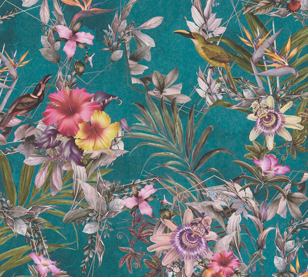 39-60 Tapeta 381783 Fizelinowa na Flizelinie Wielokolorowy kwiatowa | Dream Flowery - obrazek 1