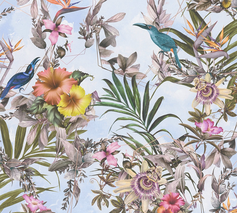 39-60 Tapeta 381784 Fizelinowa na Flizelinie Wielokolorowy kwiatowa | Dream Flowery - obrazek 1