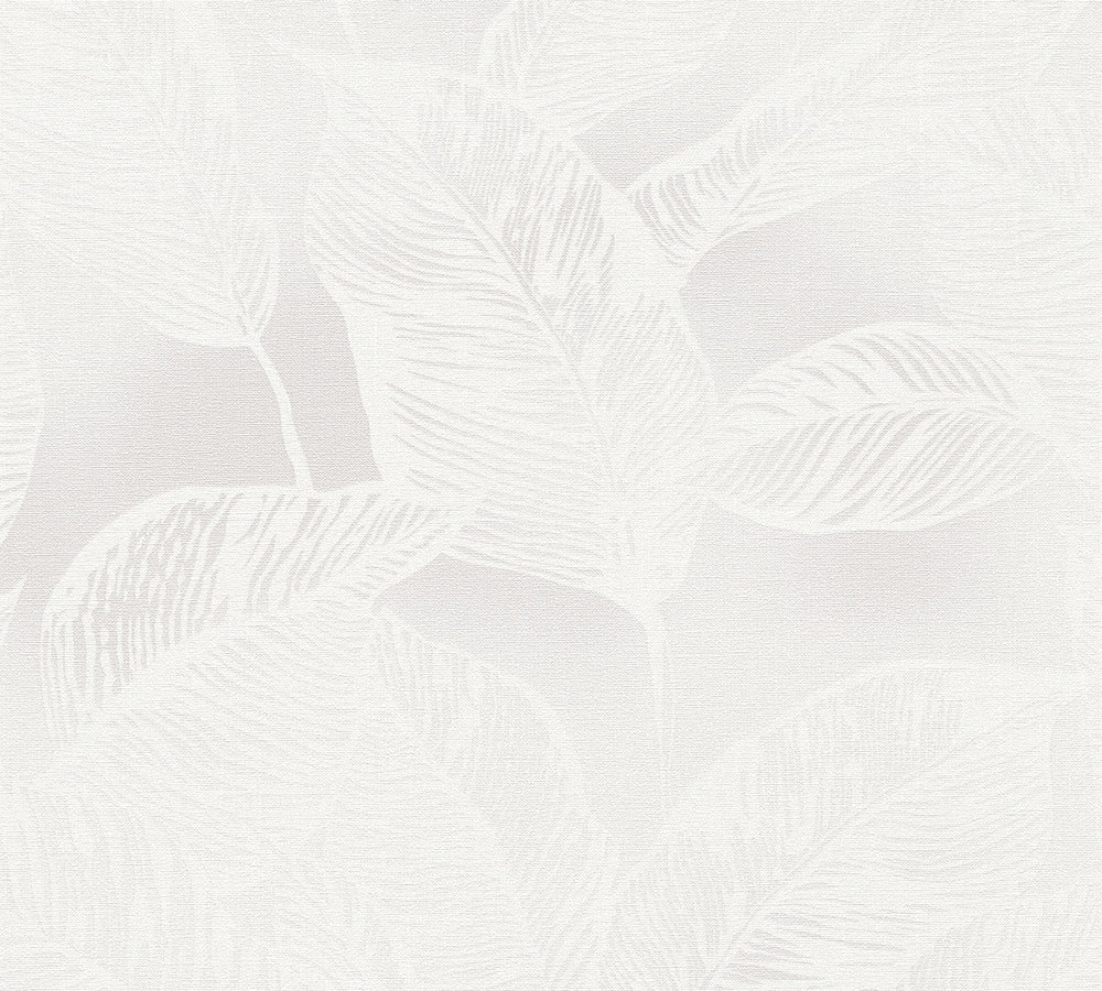 39-37 Tapeta 386632 Winylowa na Flizelinie Biały liście | Natural Living - obrazek 1
