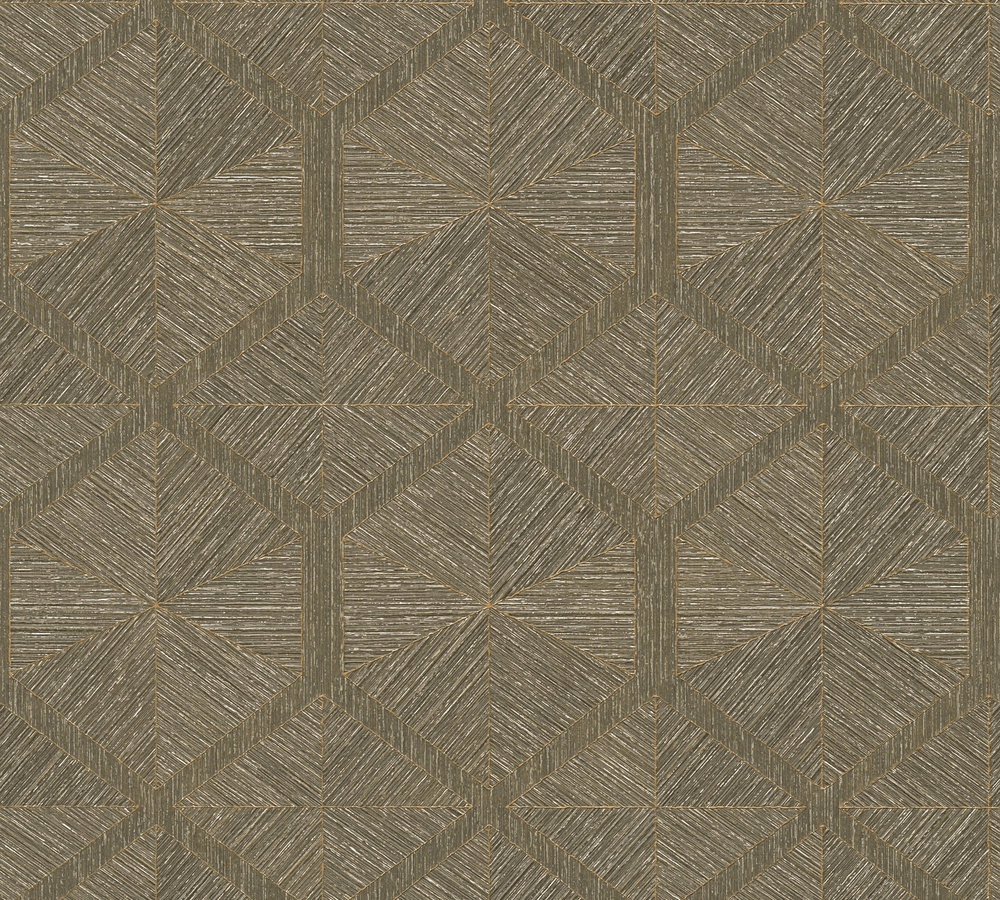 39-65 Tapeta 386904 Winylowa na Flizelinie Brązowy geometryczna | My Home My Spa - obrazek 1