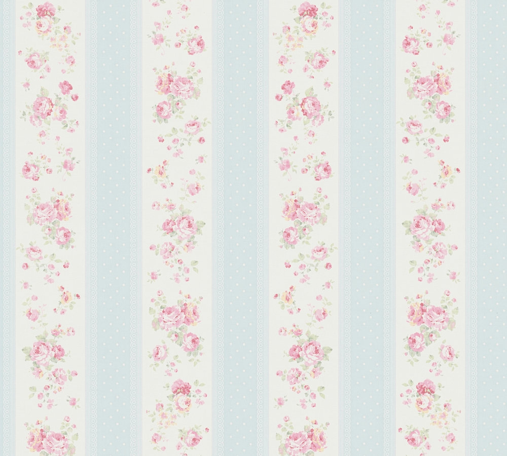 39-27 Tapeta 390691 Winylowa na Flizelinie Niebieski kwiatowy | Maison Charme - obrazek 1