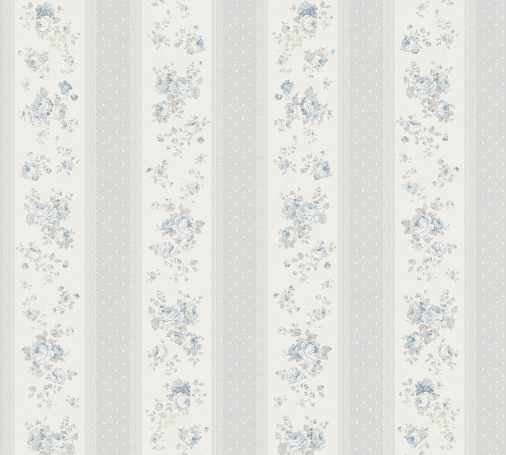 39-27 Tapeta 390693 Winylowa na Flizelinie Szary kwiatowy | Maison Charme - obrazek 1
