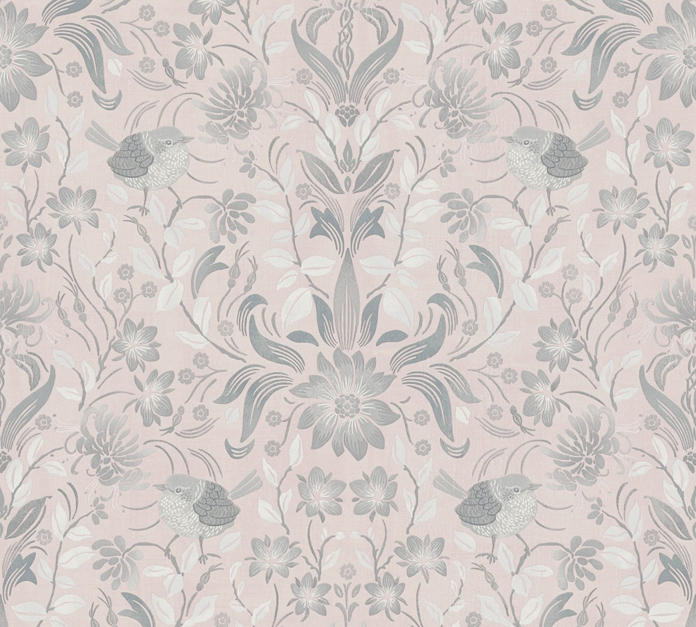 39-27 Tapeta 390752 Winylowa na Flizelinie Różowy kwiatowy | Maison Charme - obrazek 1