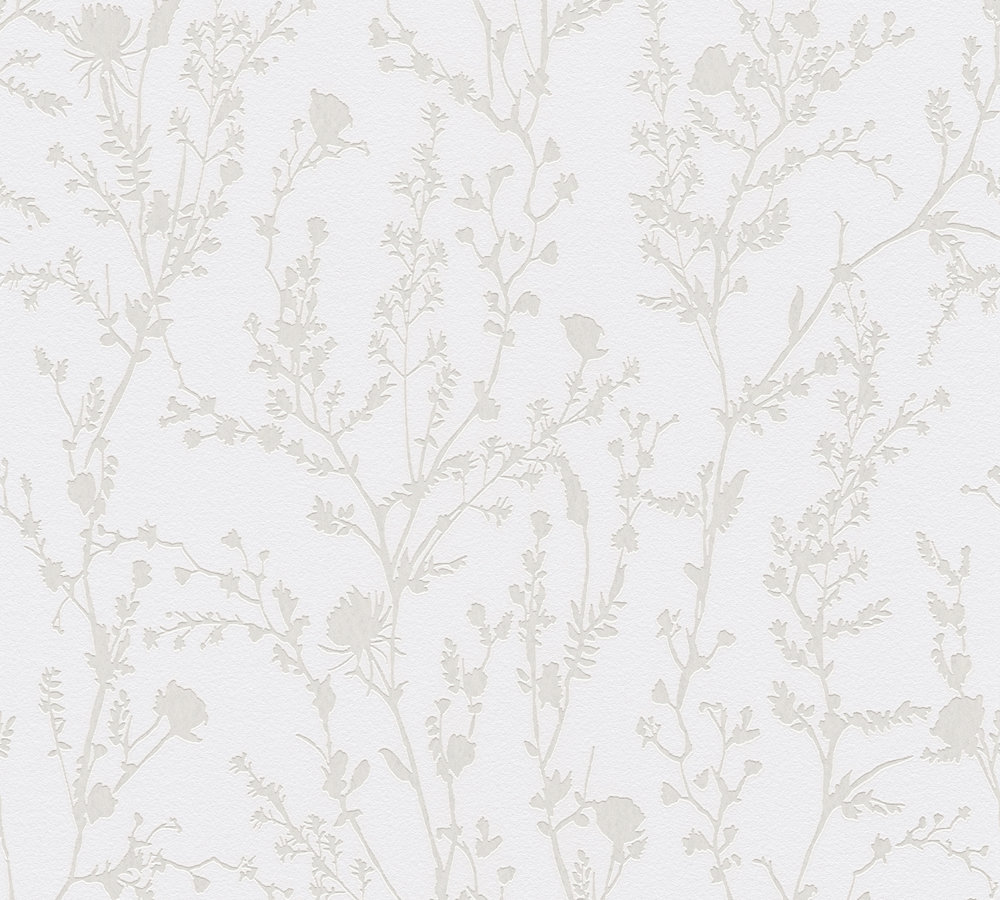 39-91 Tapeta 395462 Winylowa na Flizelinie Szary kwiatowy | Casual Living - obrazek 1