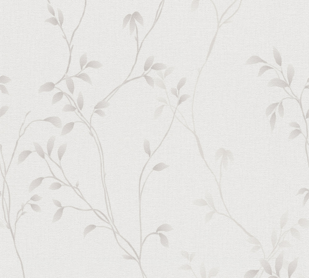 40-32 Tapeta 397672 Winylowa na Flizelinie Kremowy wąs liściowy | Pure Elegance - obrazek 1