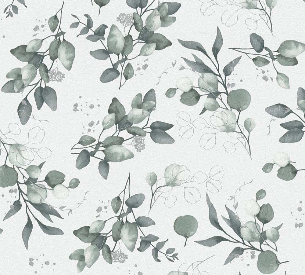 40-32 Tapeta 397682 Winylowa na Flizelinie Biały kwiatowy | Pure Elegance - obrazek 1