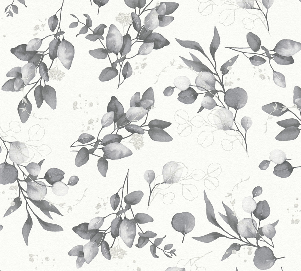 40-32 Tapeta 397686 Winylowa na Flizelinie Biały kwiatowy | Pure Elegance - obrazek 1