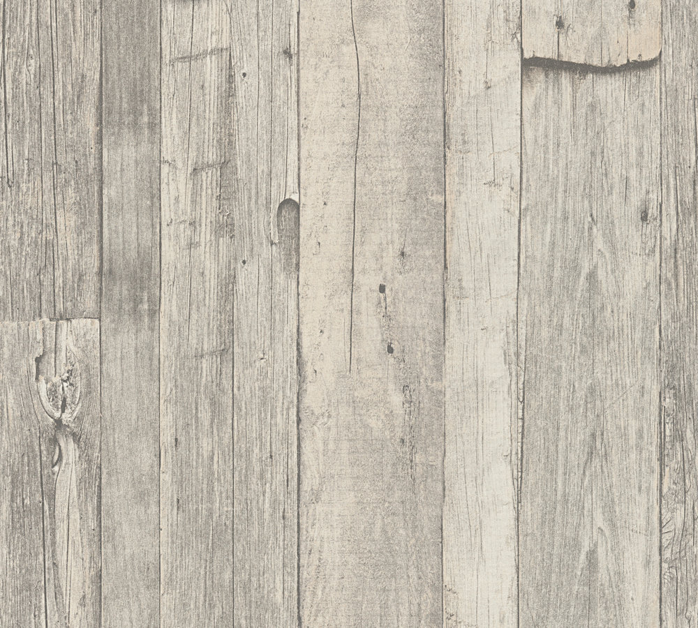 35-32 Tapeta 959311 Winylowa na Flizelinie Szary drewno | Elements II - obrazek 1